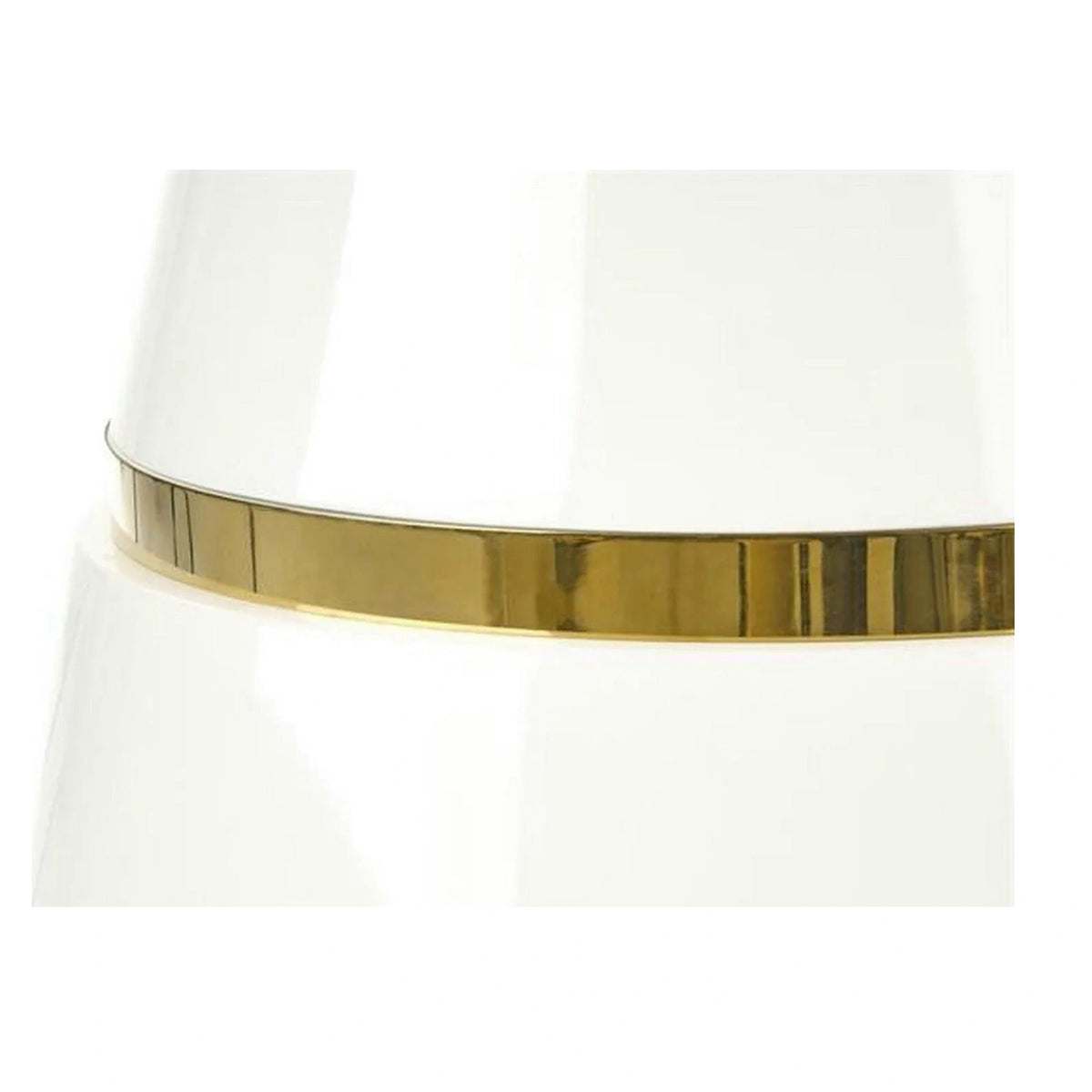 Masa rotunda 120 VEGAS, alb/auriu, MDF/metal