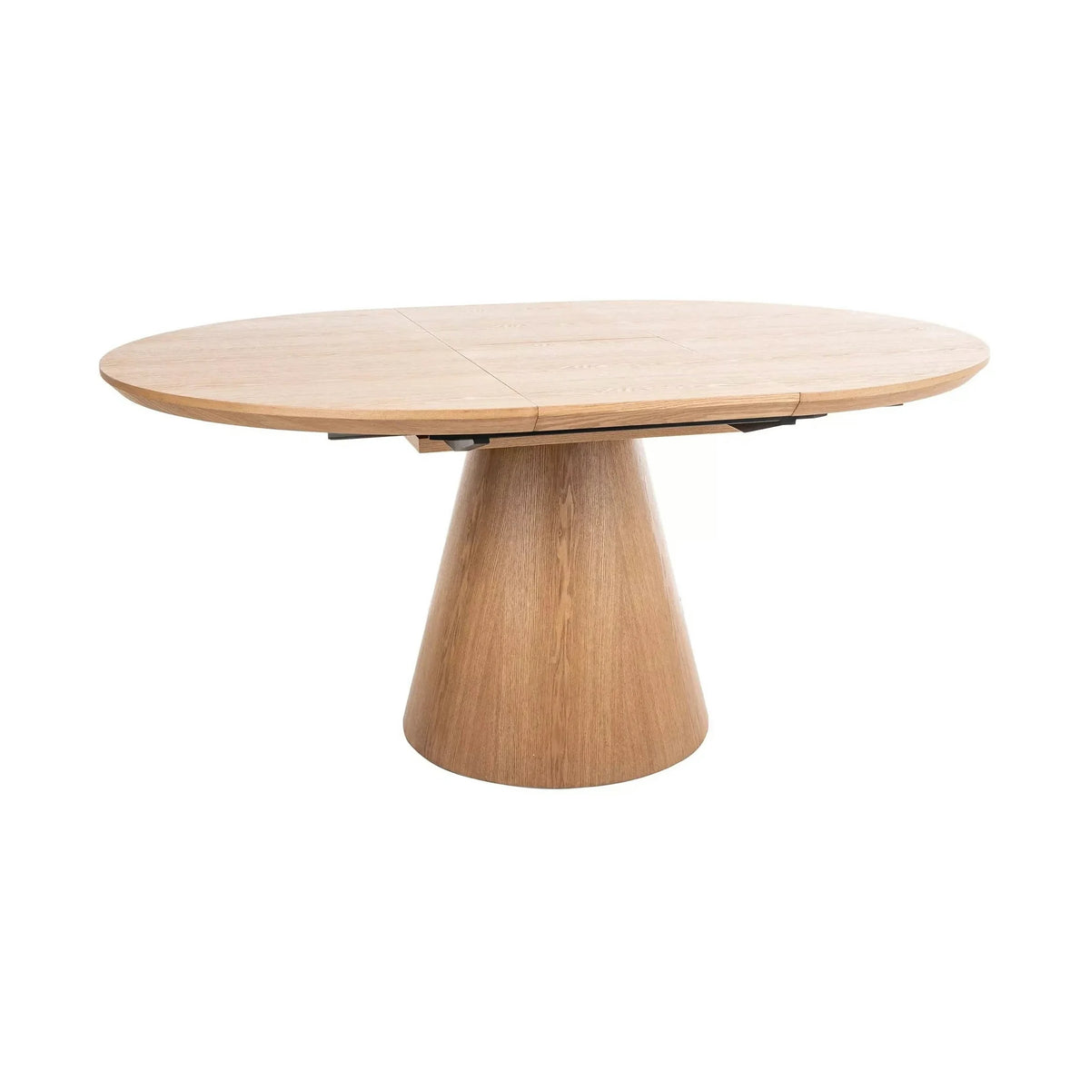 Masa rotunda extensibila living ANGEL II, stejar, 120/160x120x75 cm