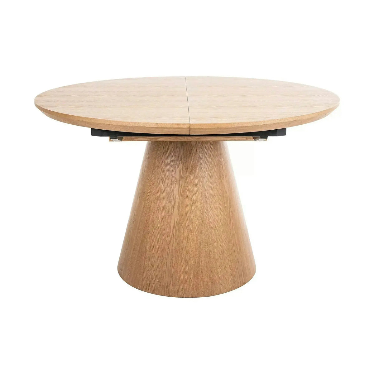 Masa rotunda extensibila living ANGEL II, stejar, 120/160x120x75 cm