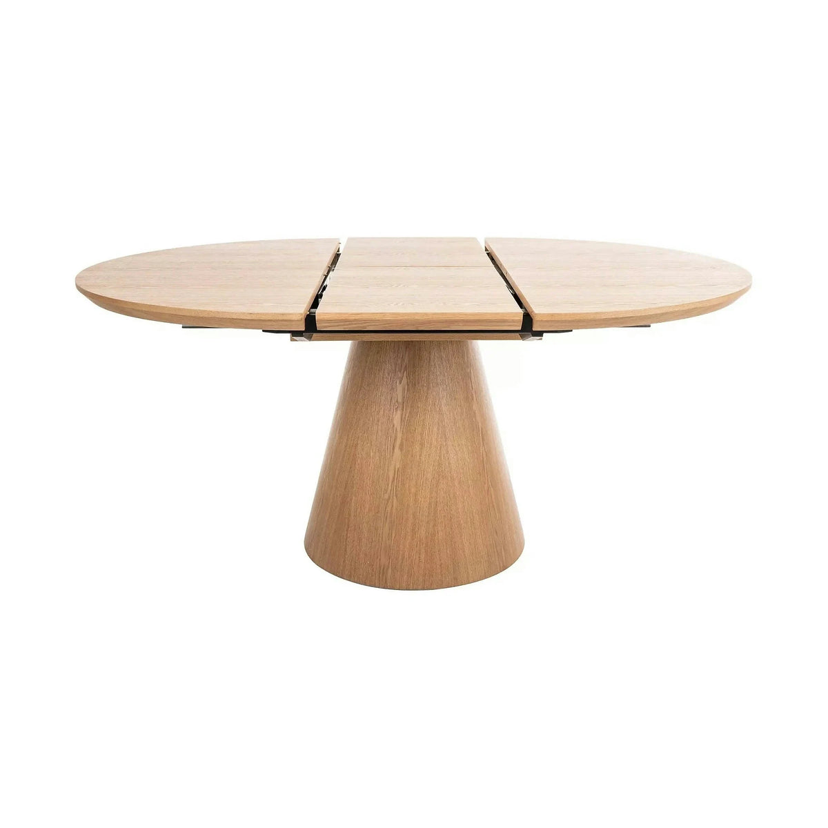 Masa rotunda extensibila living ANGEL II, stejar, 120/160x120x75 cm