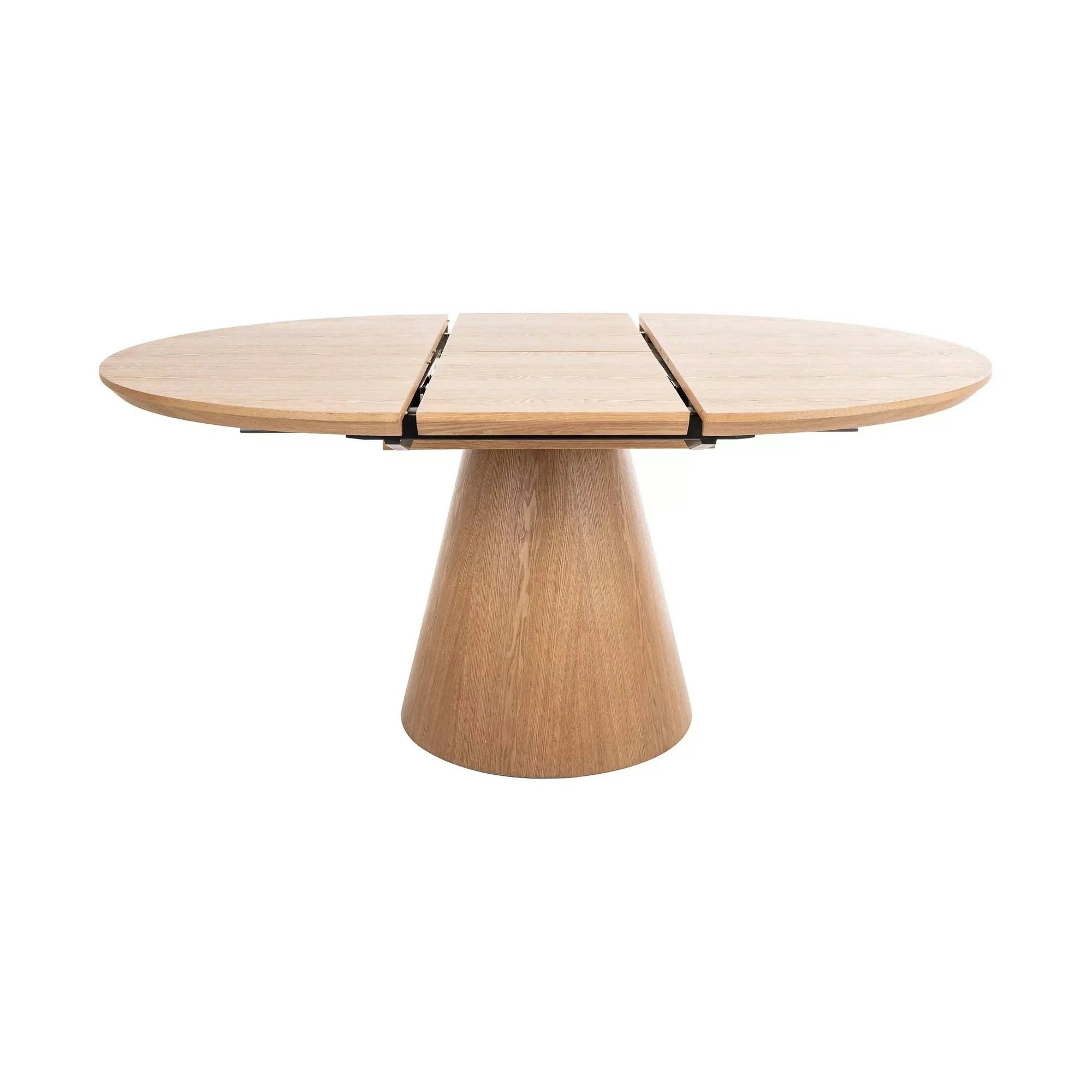 Masa rotunda extensibila living ANGEL II, stejar, 120/160x120x75 cm