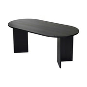 Masa SABLIN, negru, PAL laminat, 180x90x75 cm