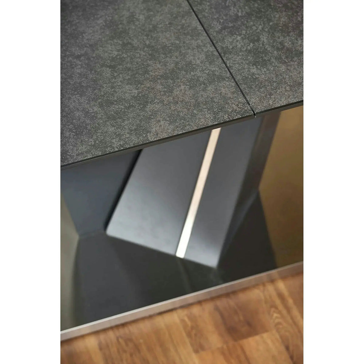 Masa SALVADOR, gri, 160/200x90x77 cm