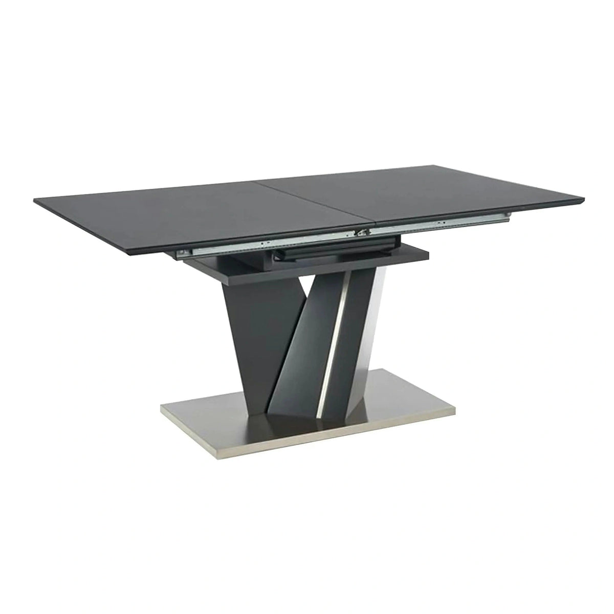 Masa SALVADOR, gri, 160/200x90x77 cm