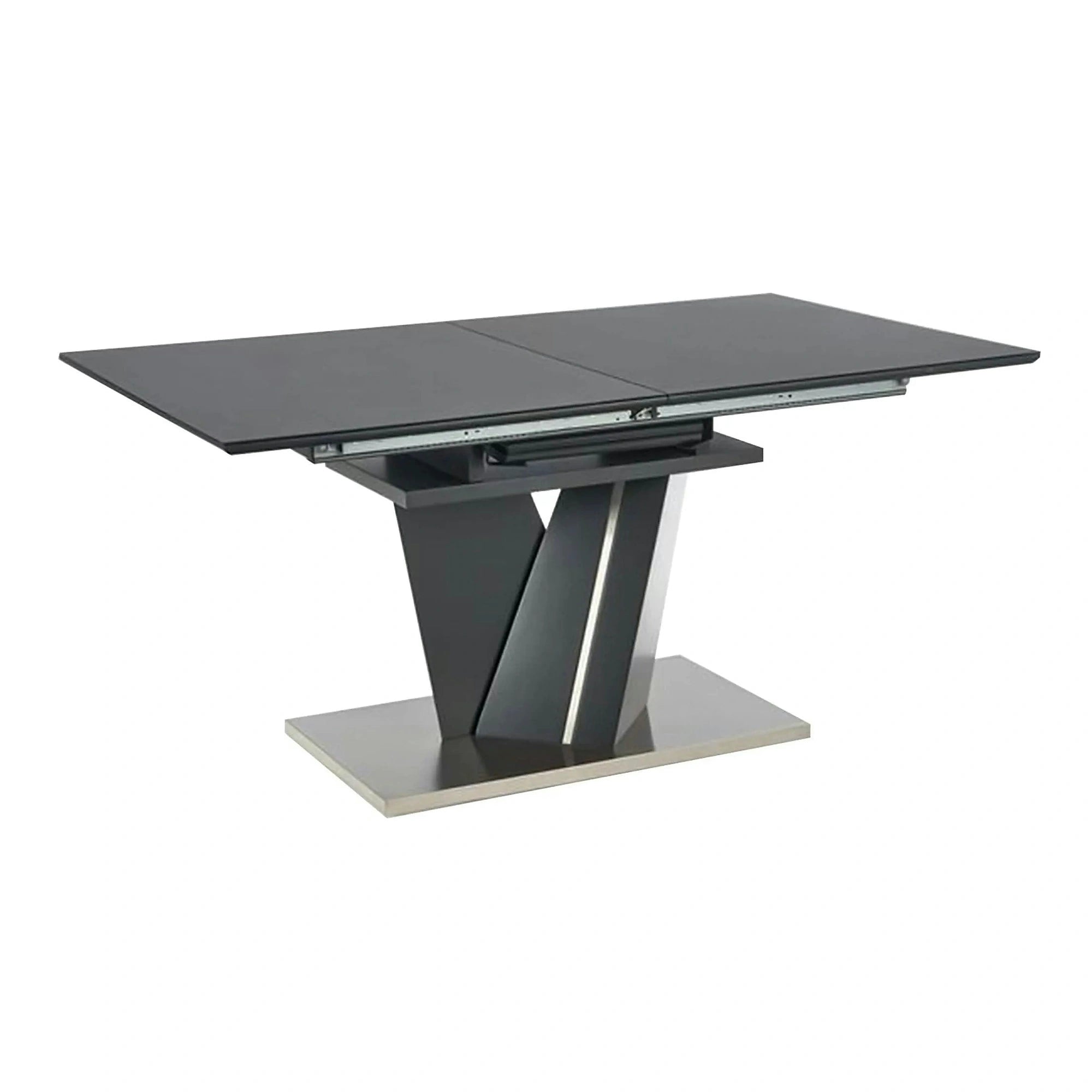 Masa SALVADOR, gri, 160/200x90x77 cm