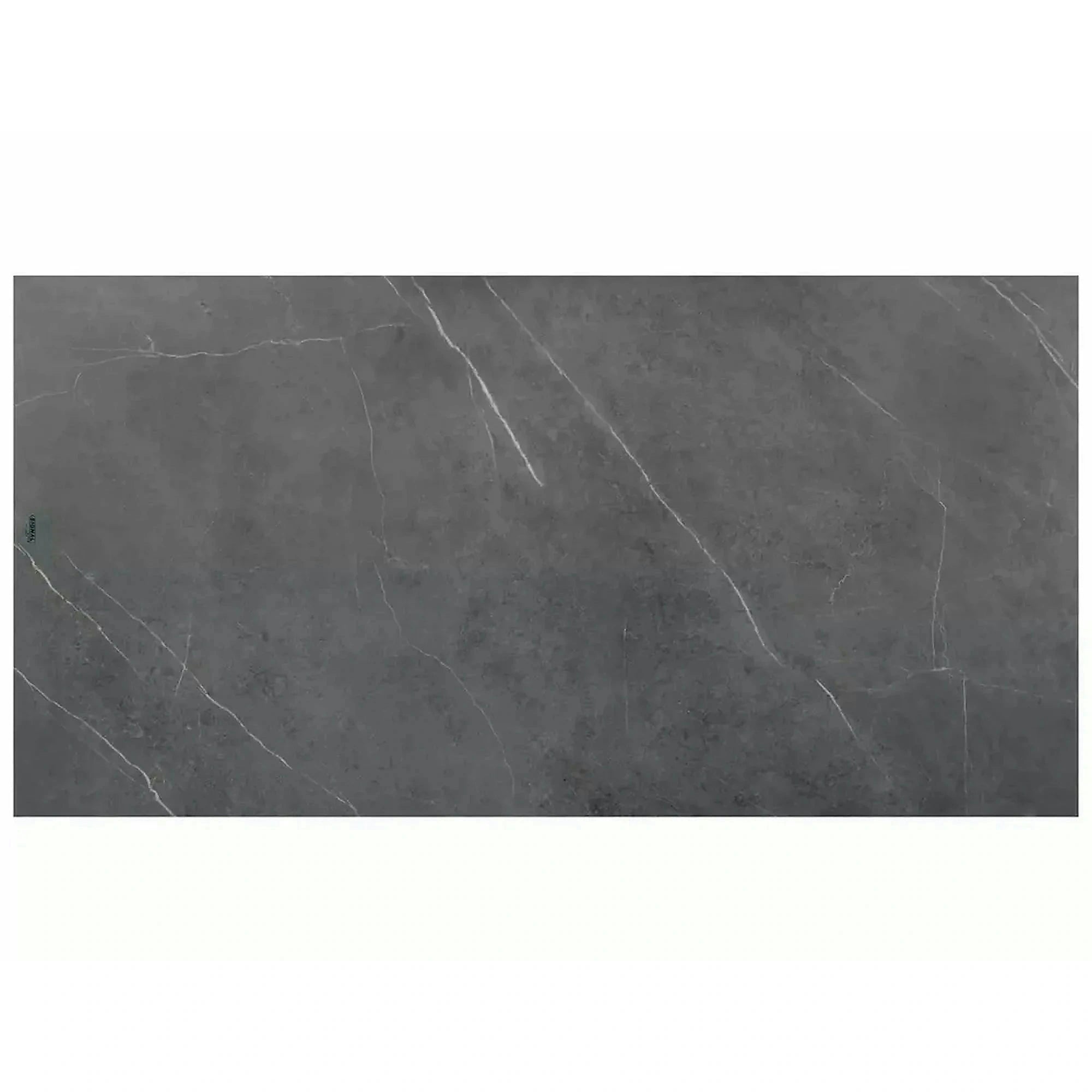 Masa sticla securizata DOLCE, gri mat/nuc, 180-240x95x76 cm