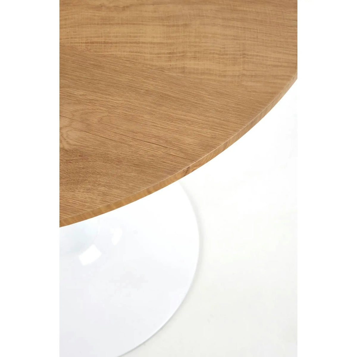 Masa STING, stejar/alb, 80x73 cm