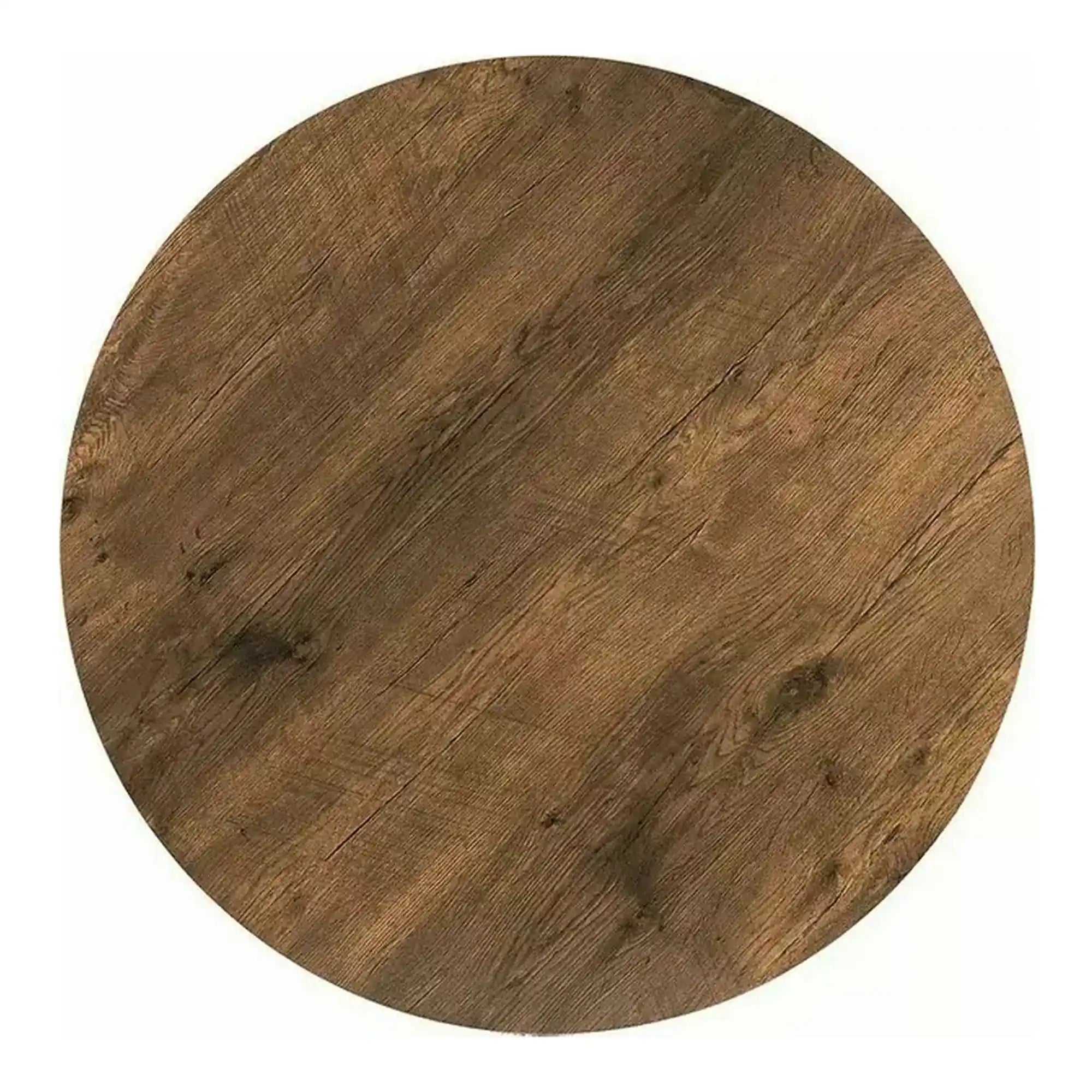 Masa TALIA II, nuc/negru mat, 90x90x76 cm