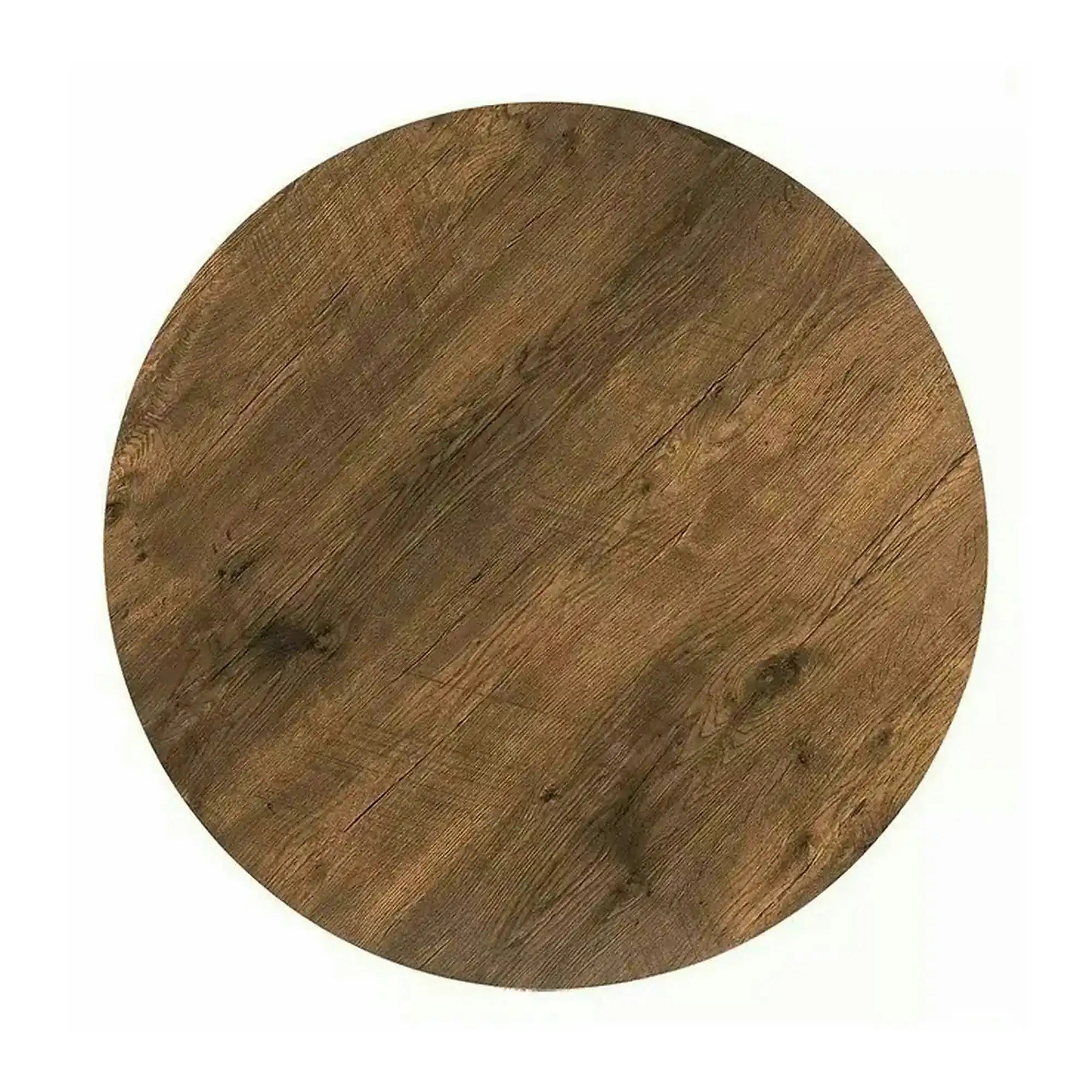 Masa TALIA II, nuc/negru mat, 90x90x76 cm
