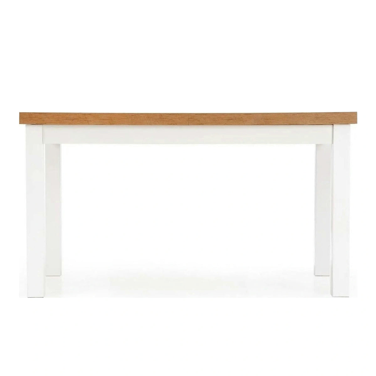 Masa TIAGO, stejar/alb, 140/220x80x76 cm