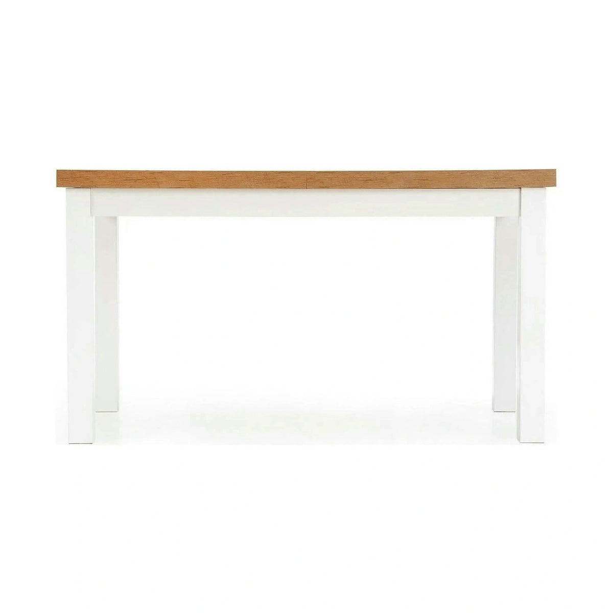Masa TIAGO, stejar/alb, 140/220x80x76 cm