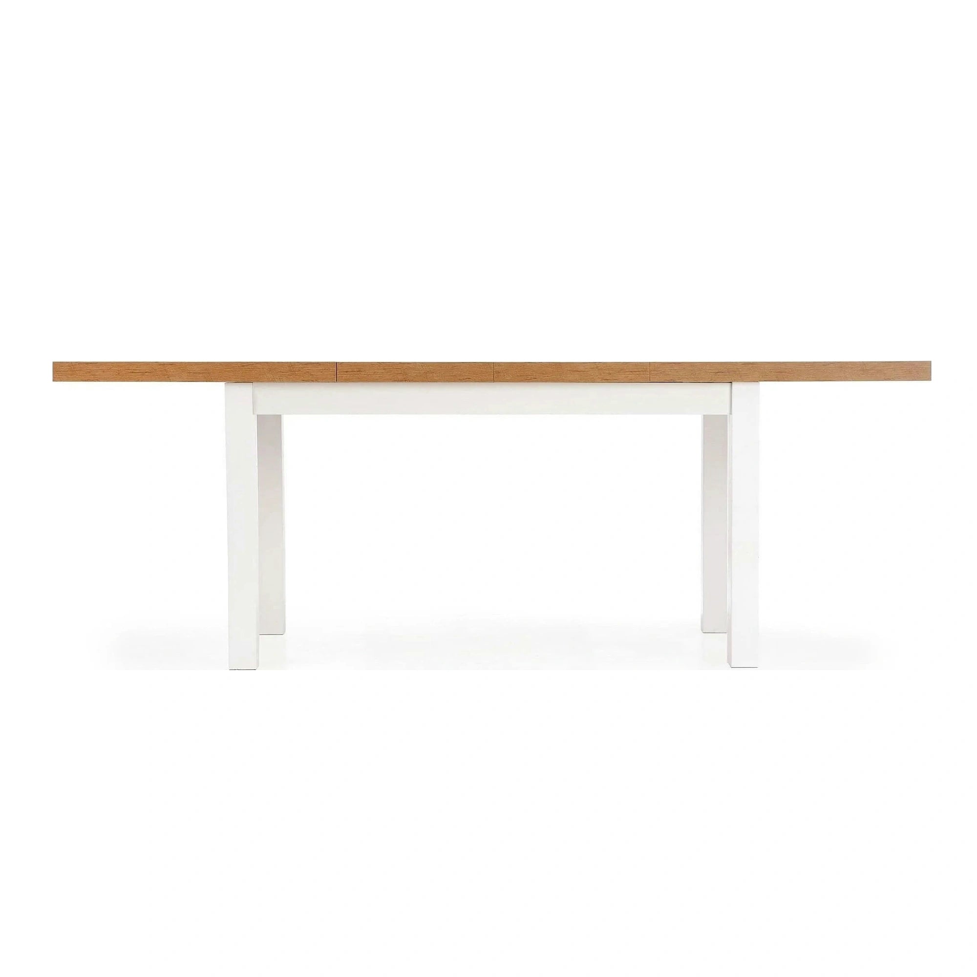 Masa TIAGO, stejar/alb, 140/220x80x76 cm