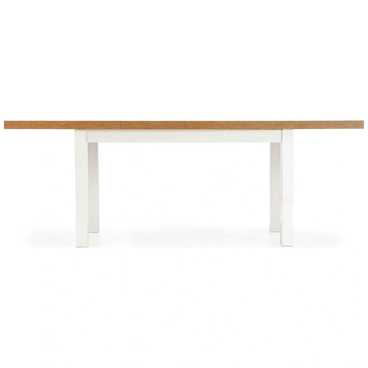 Masa TIAGO, stejar/alb, 140/220x80x76 cm
