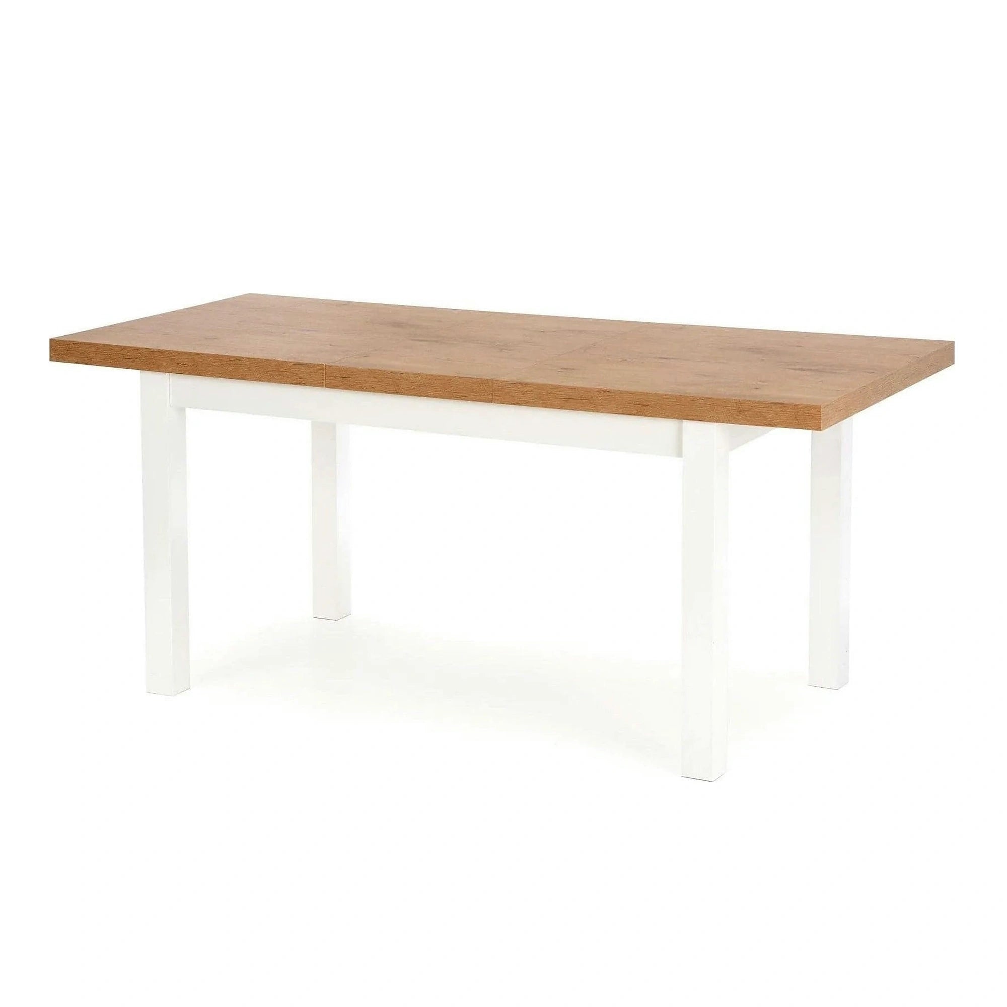 Masa TIAGO, stejar/alb, 140/220x80x76 cm