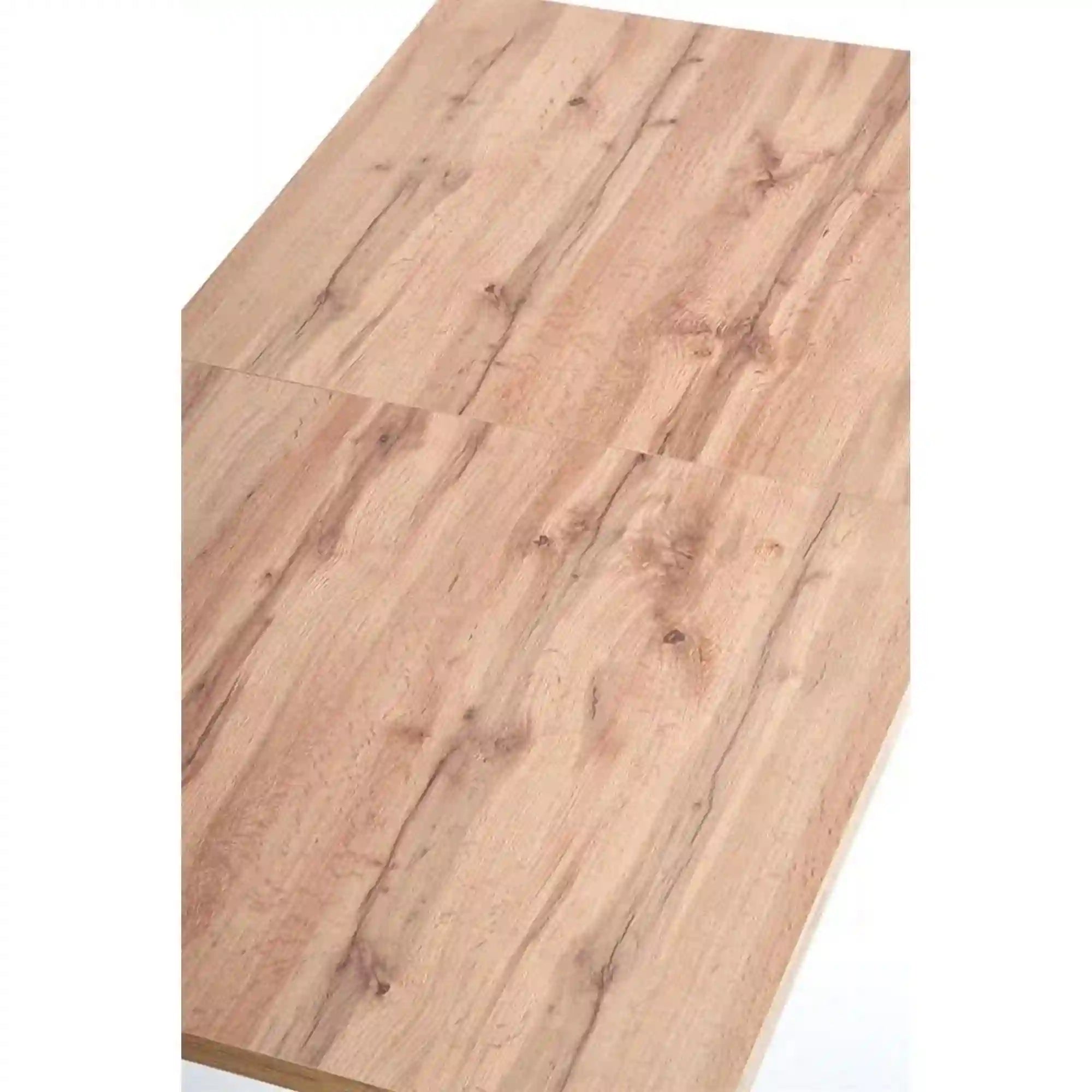 Masa VENOM, stejar wotan/negru, PAL/otel, 135/185x85x74 cm