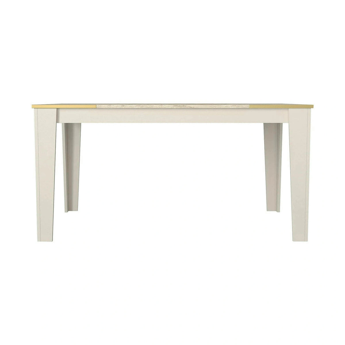 Masa VEYRON, crem/bej cu efect de marmura, PAL melaminat, 145x85x76 cm