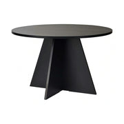 Masa VIRELLA, negru, PAL, 120x120x75 cm