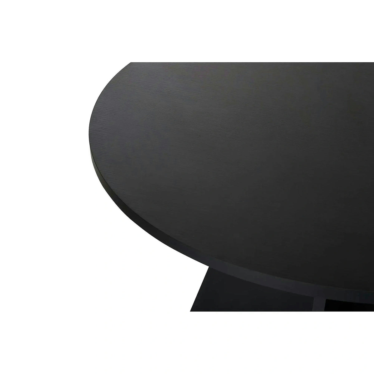 Masa VIRELLA, negru, PAL, 120x120x75 cm