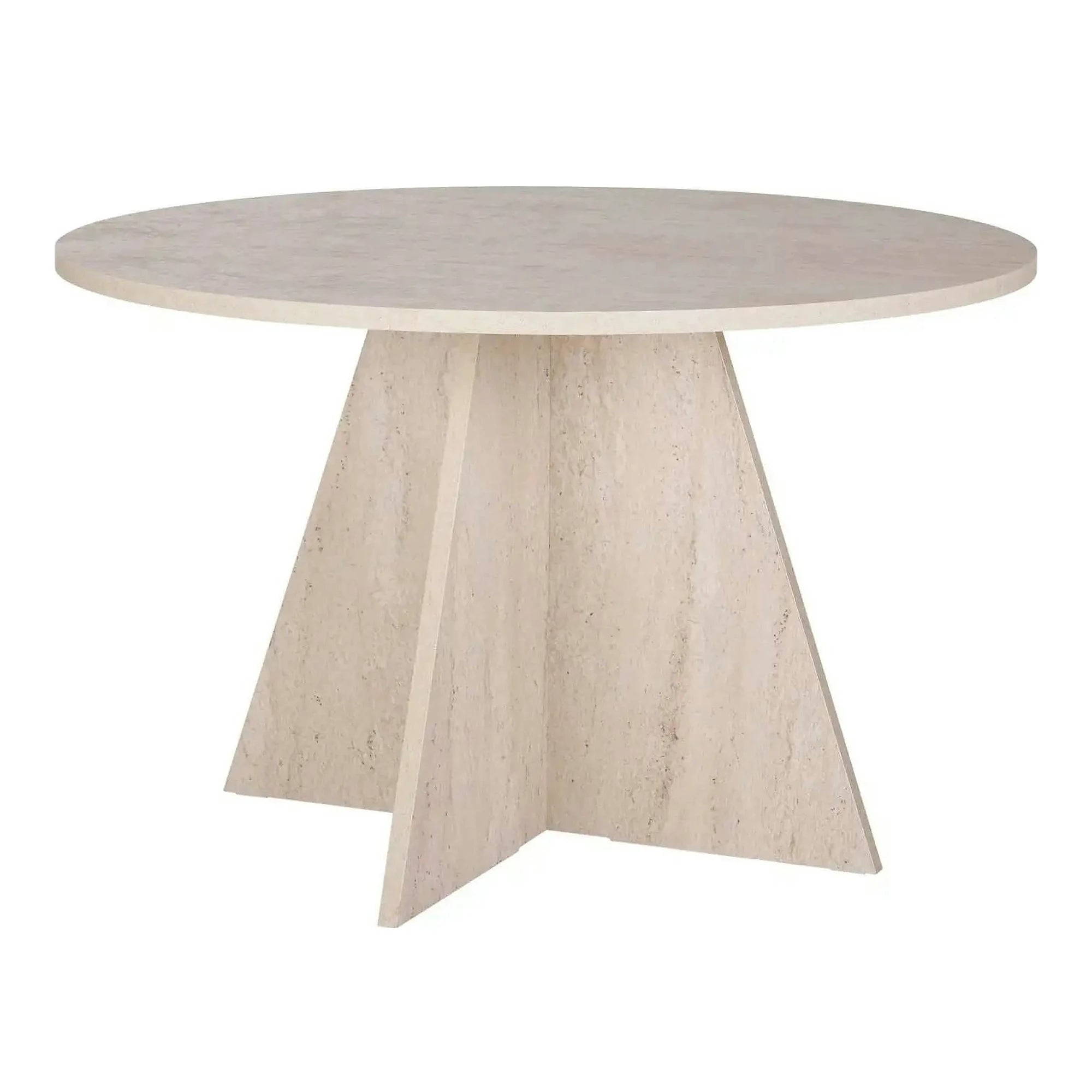 Masa VIRELLA, travertin, PAL, 120x120x75 cm