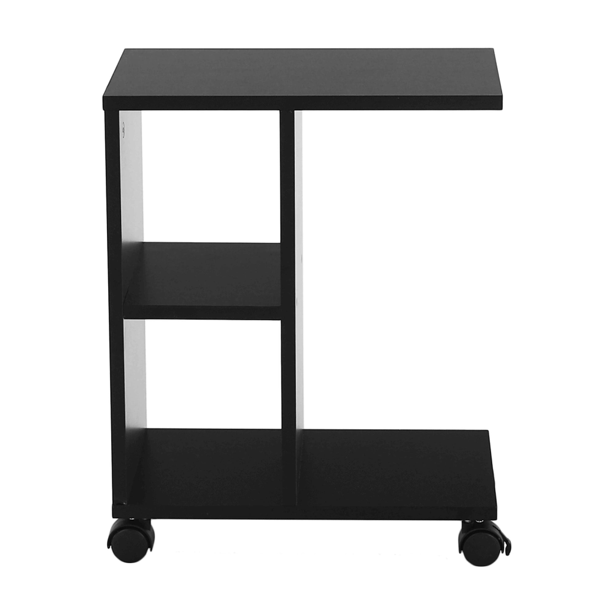 Masuta ABBAS NEW, negru, DTD laminat, 40x24x50 cm