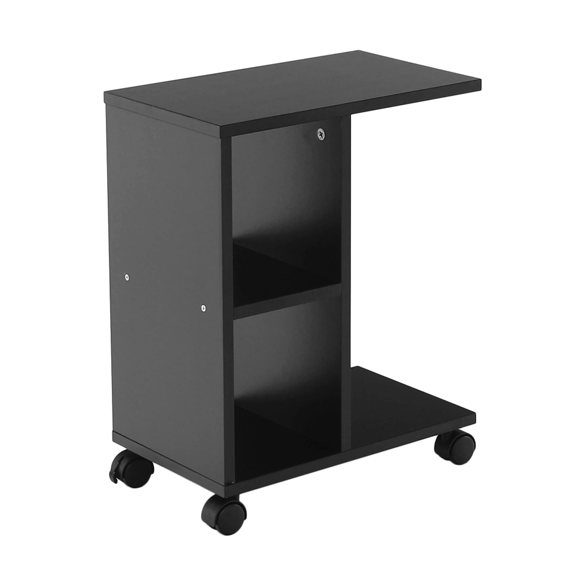 Masuta ABBAS NEW, negru, DTD laminat, 40x24x50 cm