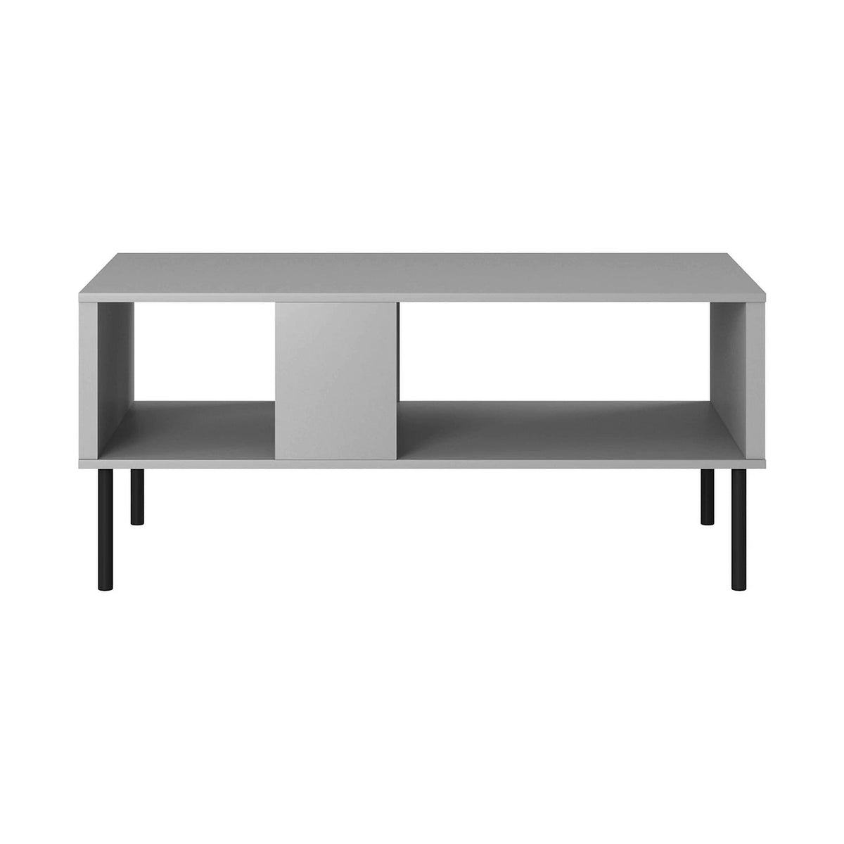 Masuta ASENSIO, gri mat/negru, PAL laminat, 100X60X48 cm