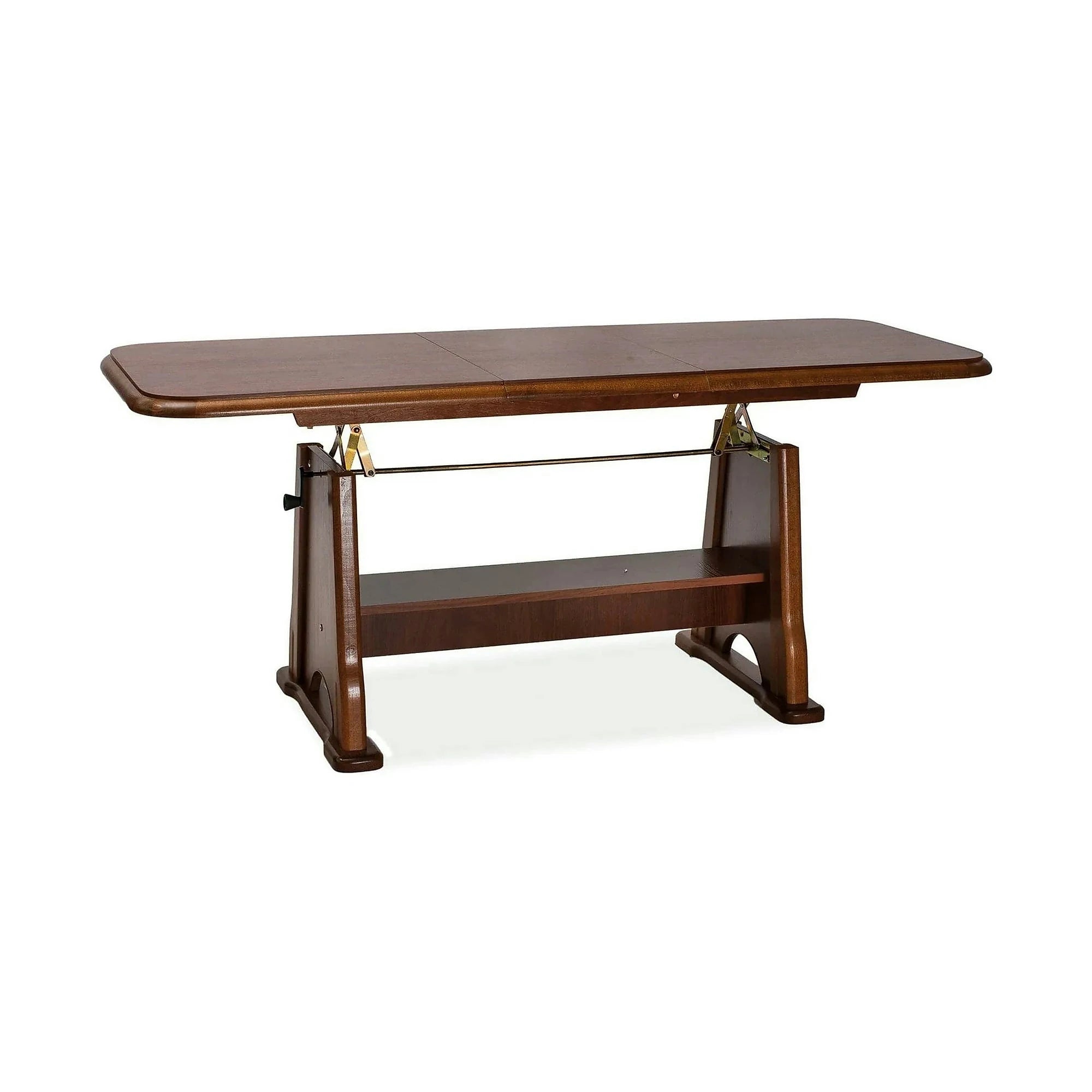 Masuta BEATA, nuc, PAL/lemn, 130/170x67x60/77 cm