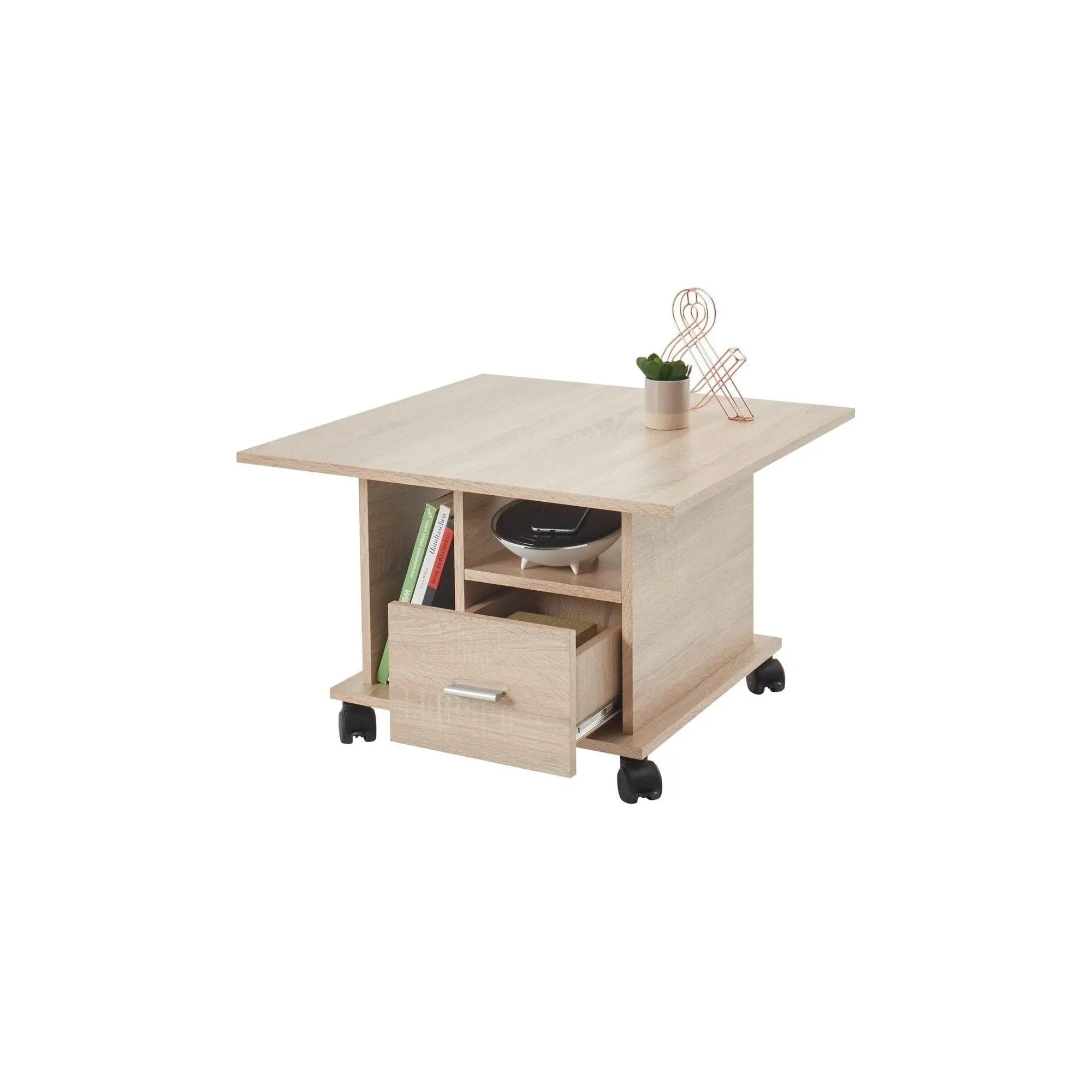Masuta cafea ACTIVO1, stejar sonoma, PAL, 70X70X45 cm