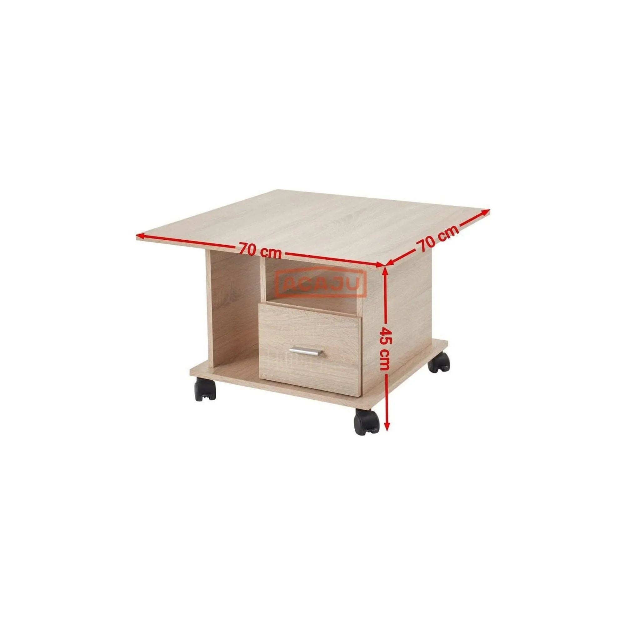 Masuta cafea ACTIVO1, stejar sonoma, PAL, 70X70X45 cm