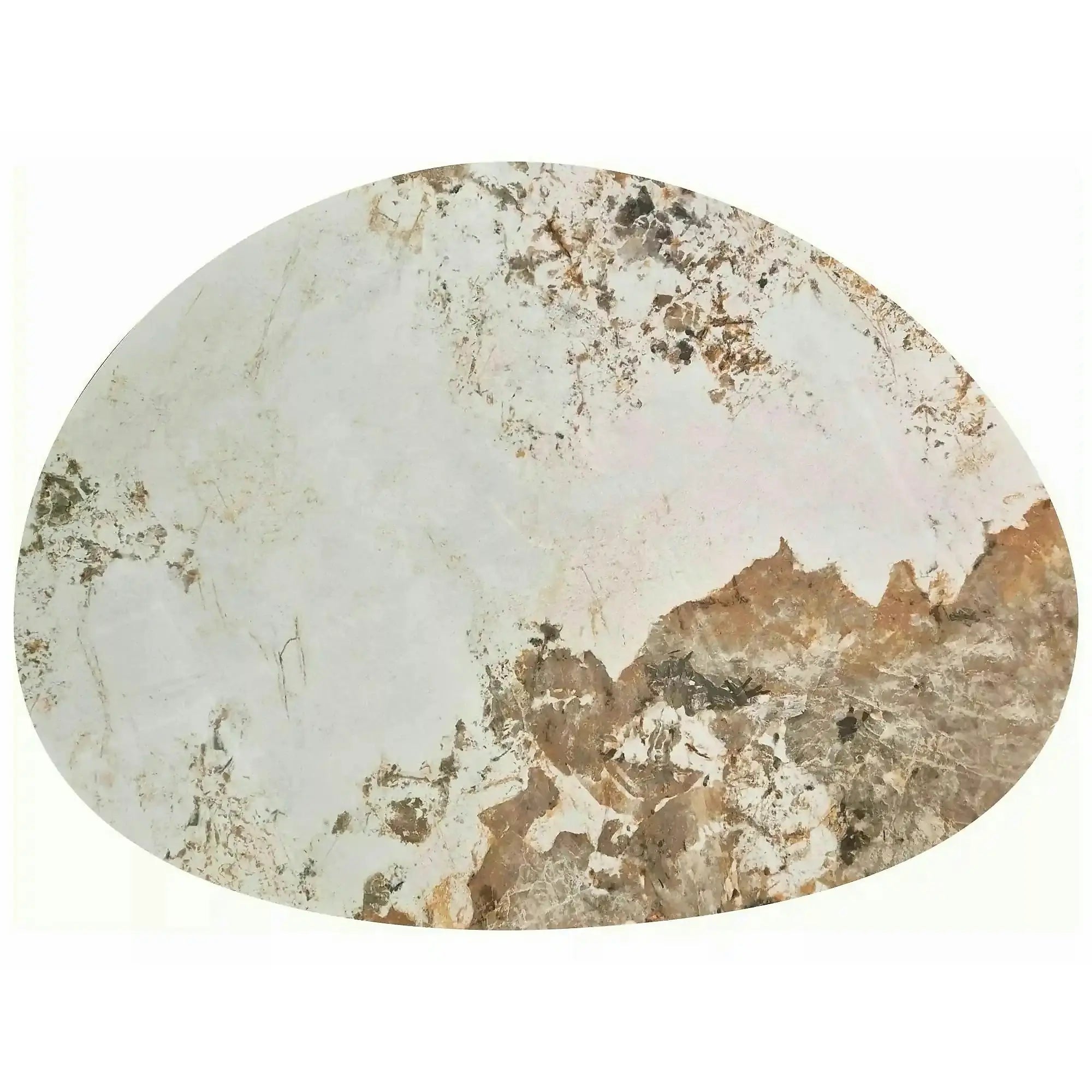 Măsuță cafea ADELIS, alb lucios/stejar, ceramică/MDF, 110x80x35 cm