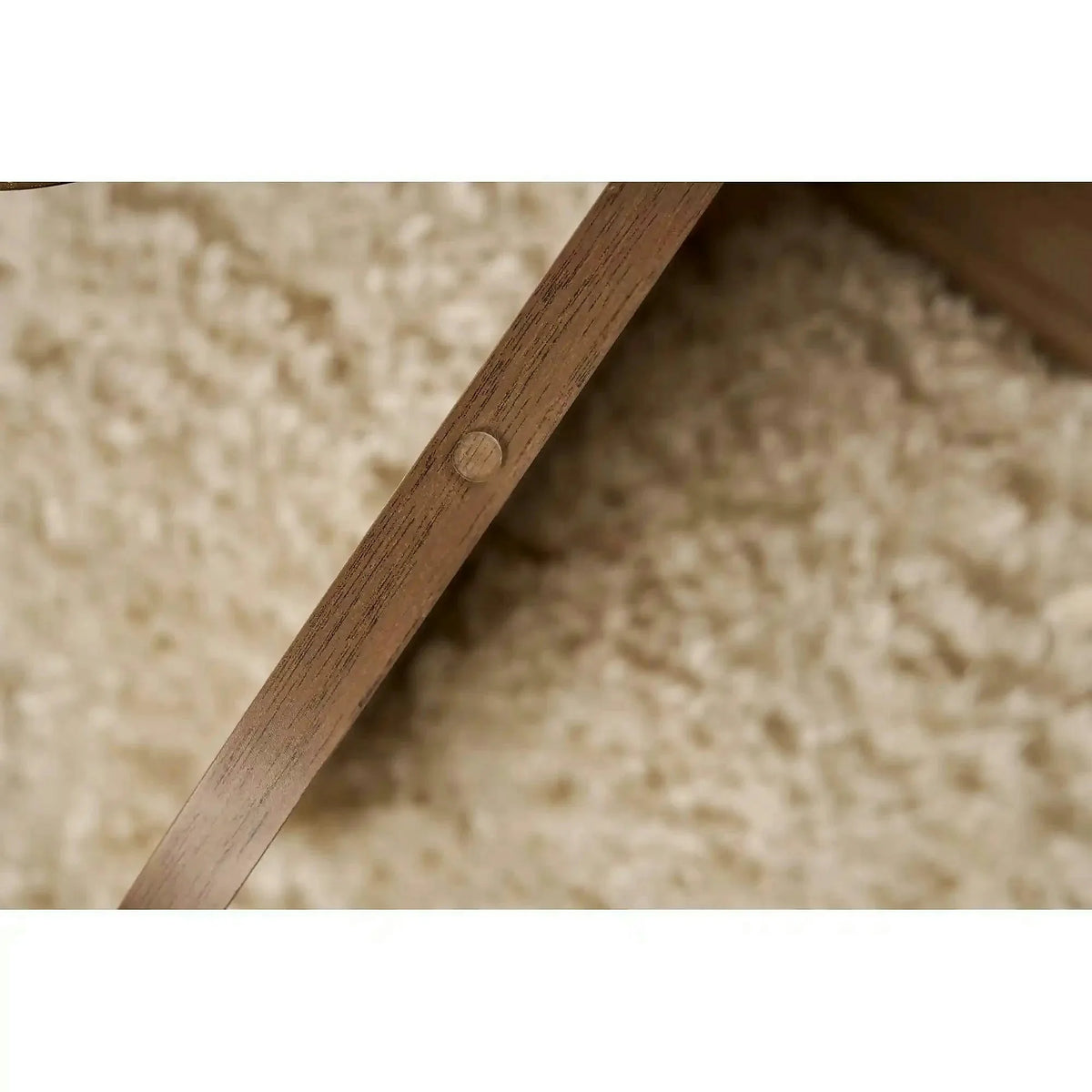 Masuta cafea AERIS, nuc, PAL/sticla, 75x75x35 cm