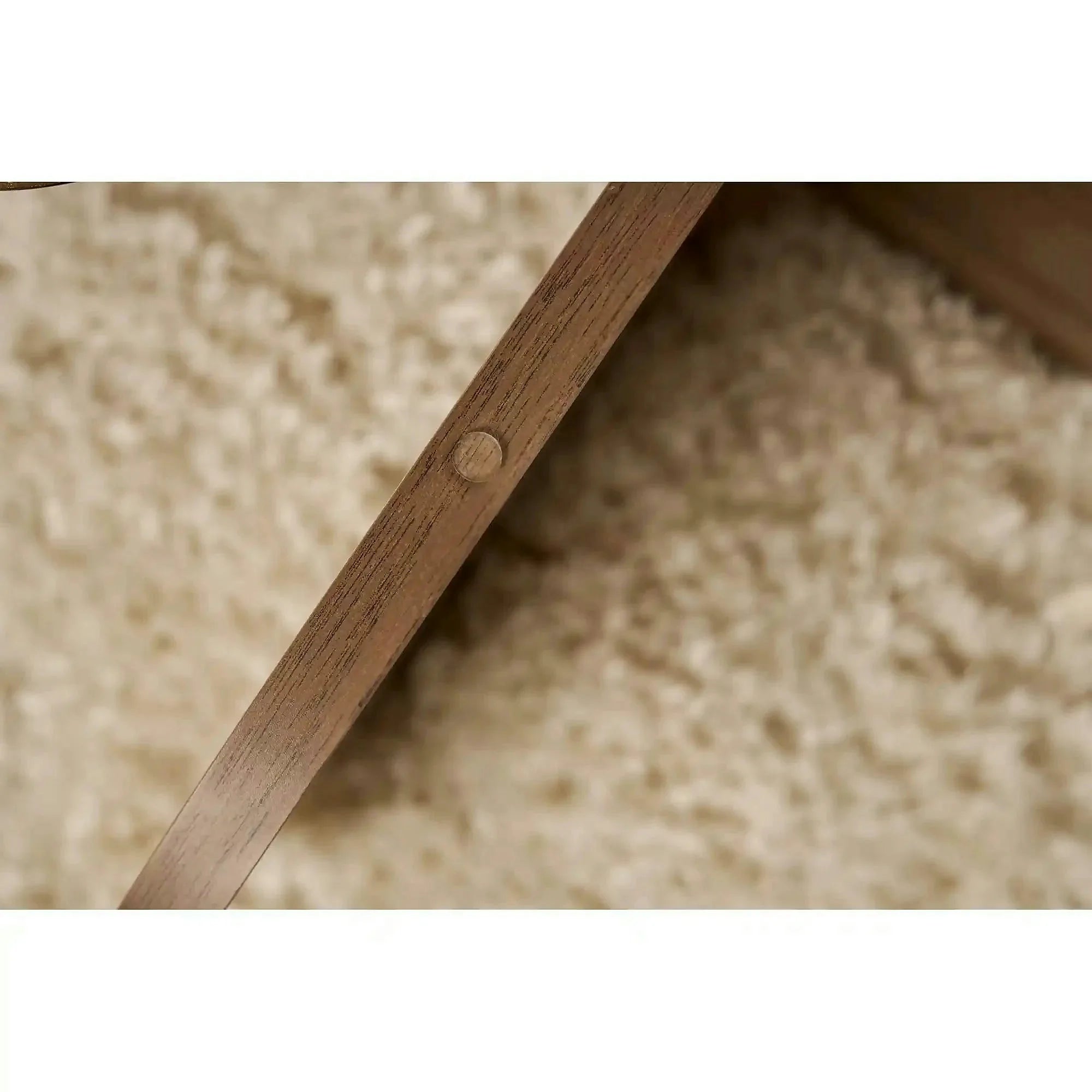 Masuta cafea AERIS, nuc, PAL/sticla, 75x75x35 cm