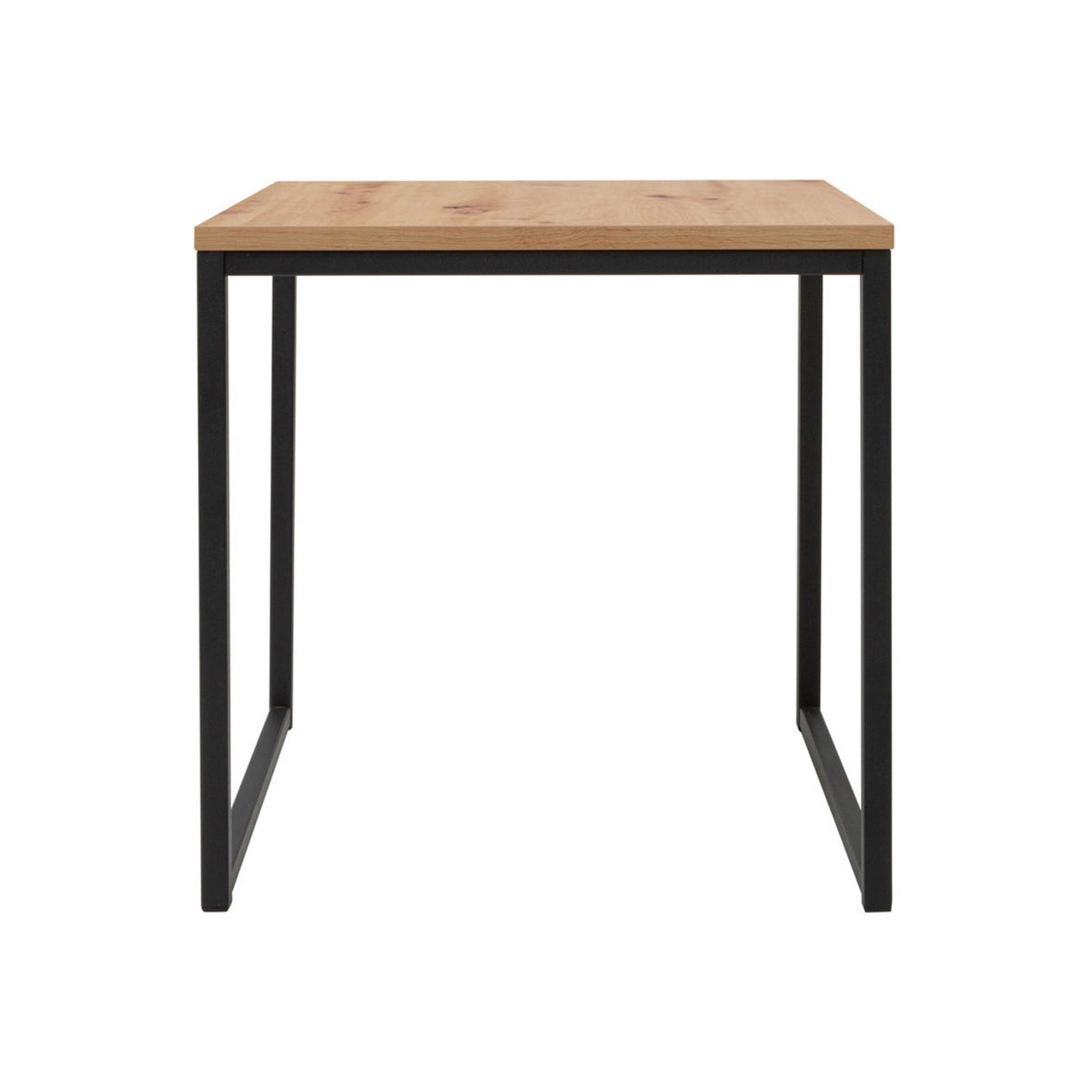 Masuta cafea AROZ, stejar artisan/negru, PAL/metal, 50x50 cm