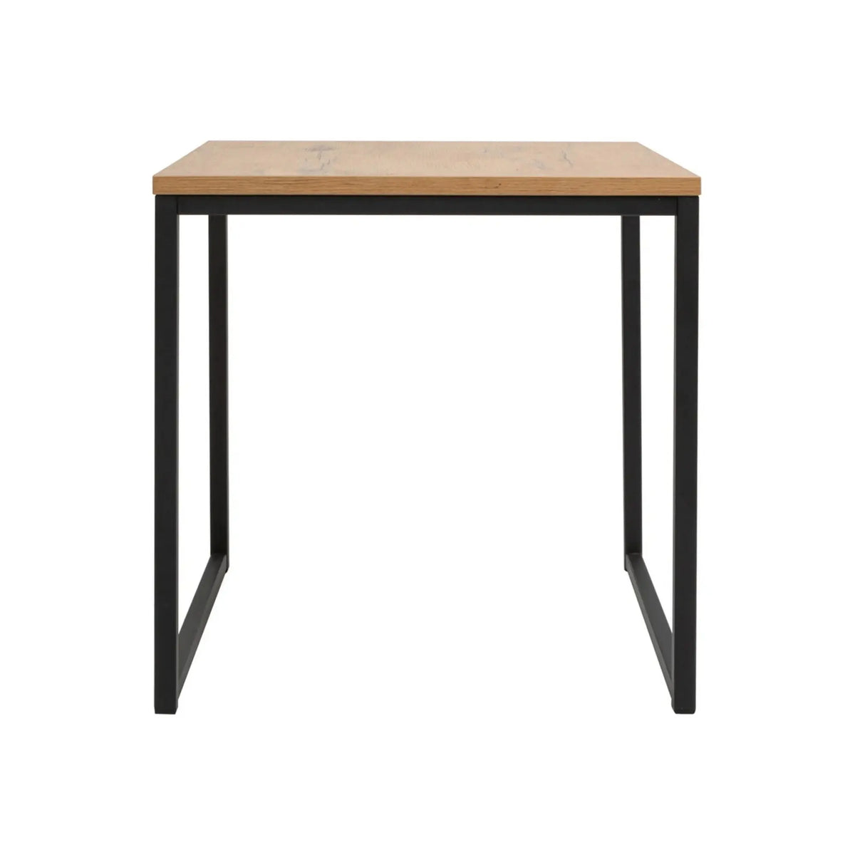 Masuta cafea AROZ, stejar lancelot/negru, PAL/metal, 50x50x50 cm