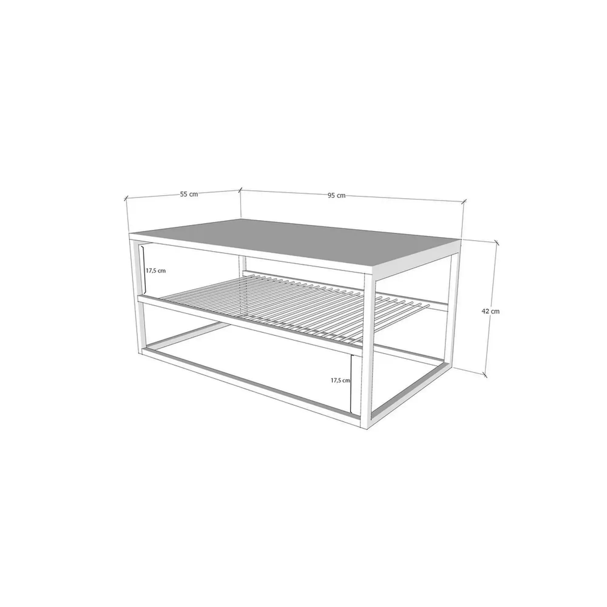 Masuta cafea ASUDE, alb cu efect de marmura/auriu, PAL melaminat/metal, 95x55x42 cm