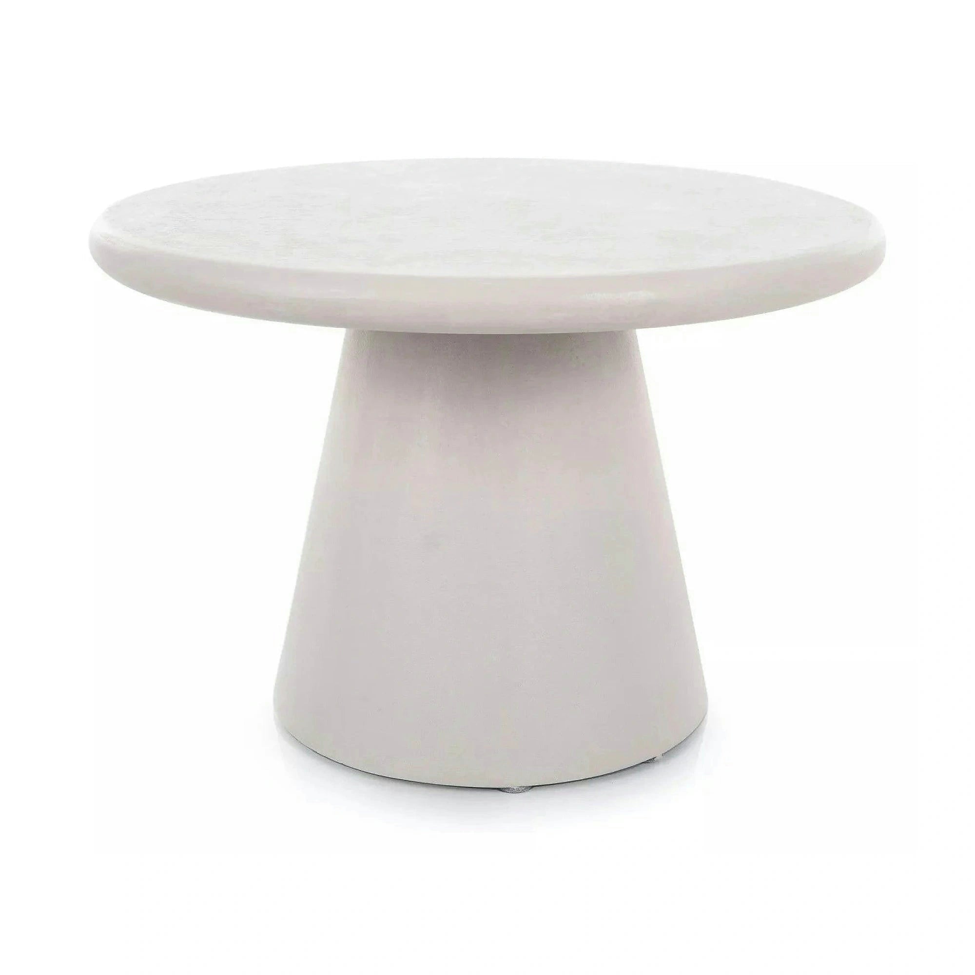 Masuta cafea AURORA, gri deschis, microciment, 60x40 cm