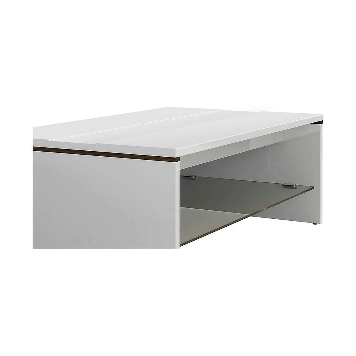 Masuta cafea AZTECA TRIO, alb, PAL, 110x65x40 cm