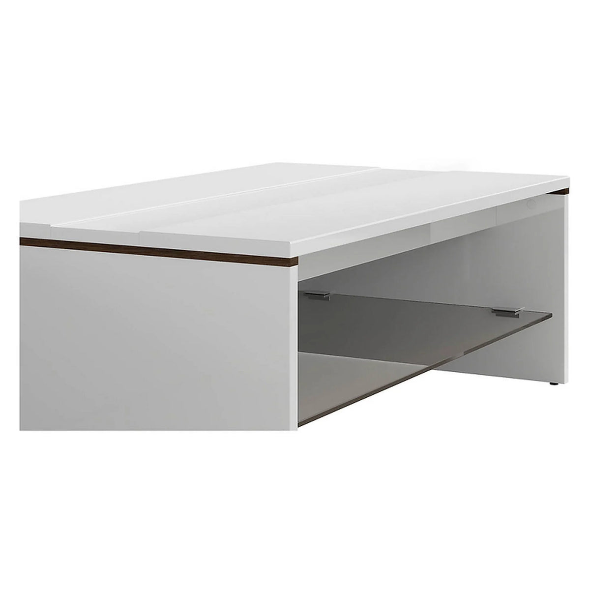 Masuta cafea AZTECA TRIO, alb, PAL, 110x65x40 cm