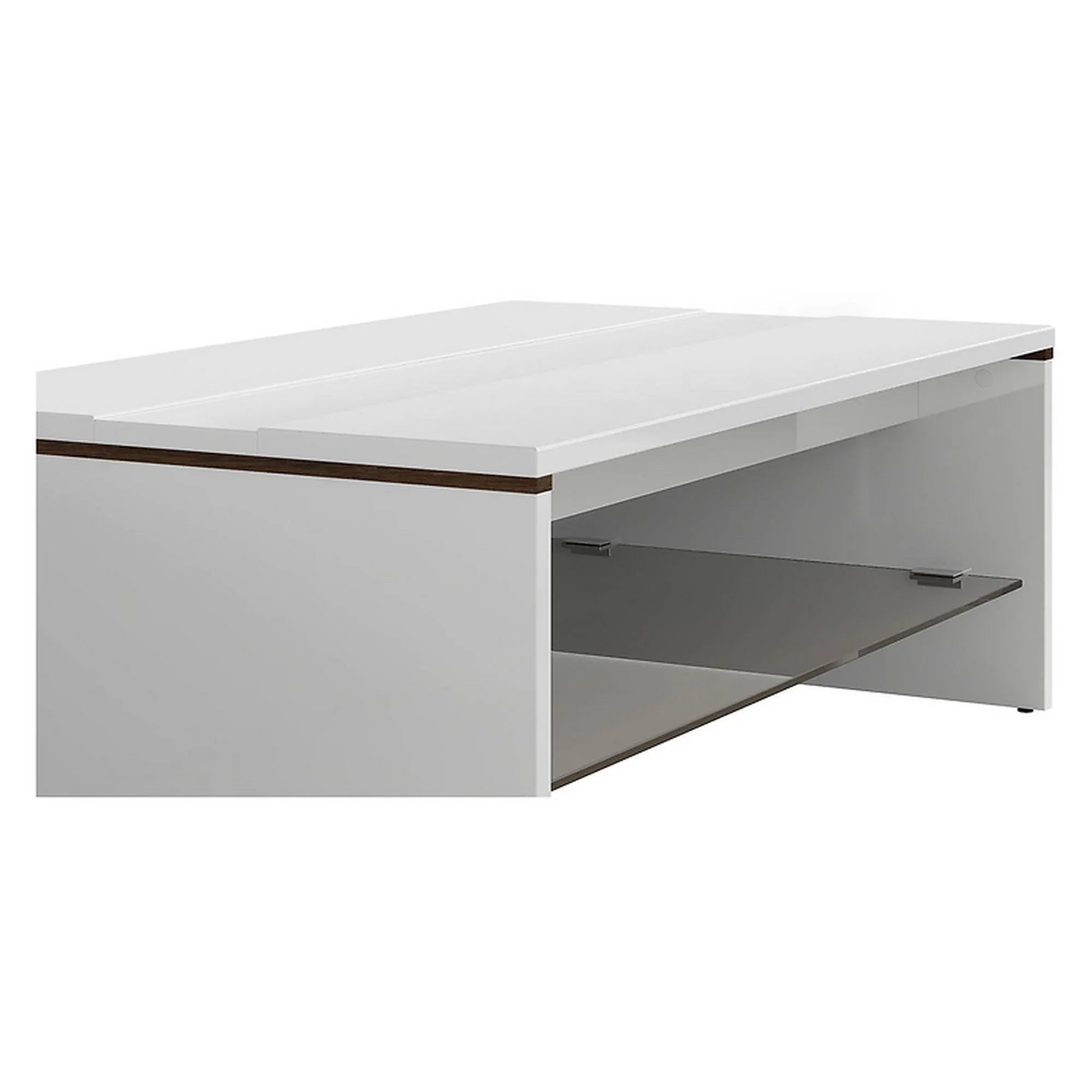 Masuta cafea AZTECA TRIO, alb, PAL, 110x65x40 cm