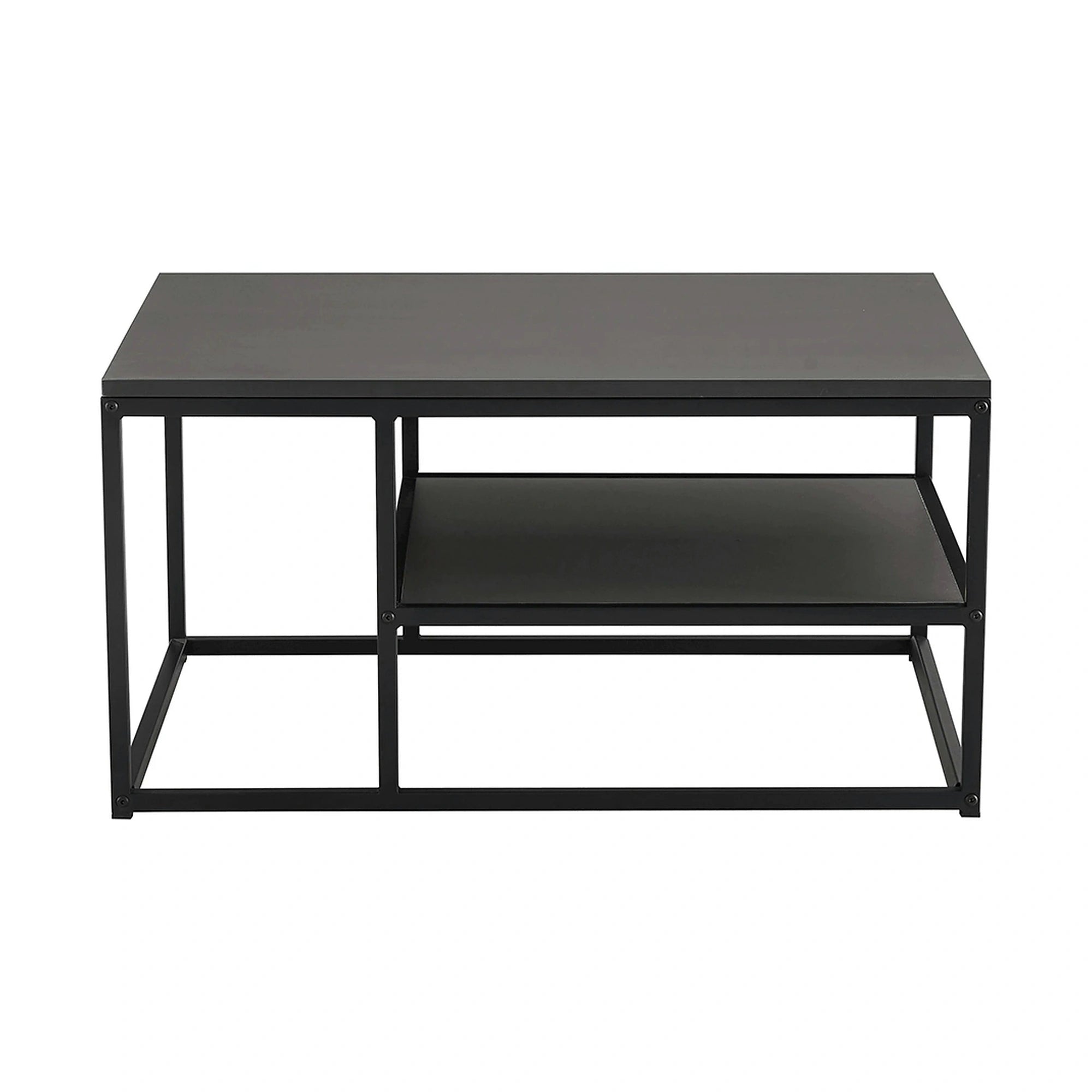 Masuta cafea BARMIO, gri grafit/negru, 90x60x45 cm