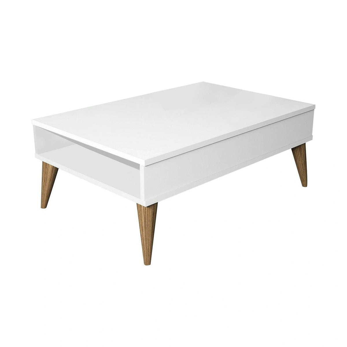Masuta cafea Best, alb, PAL melaminat, 90x60x35 cm