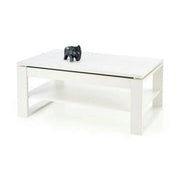 Masuta cafea BETTY, alb, PAL laminat, 120x65/92x50/72 cm