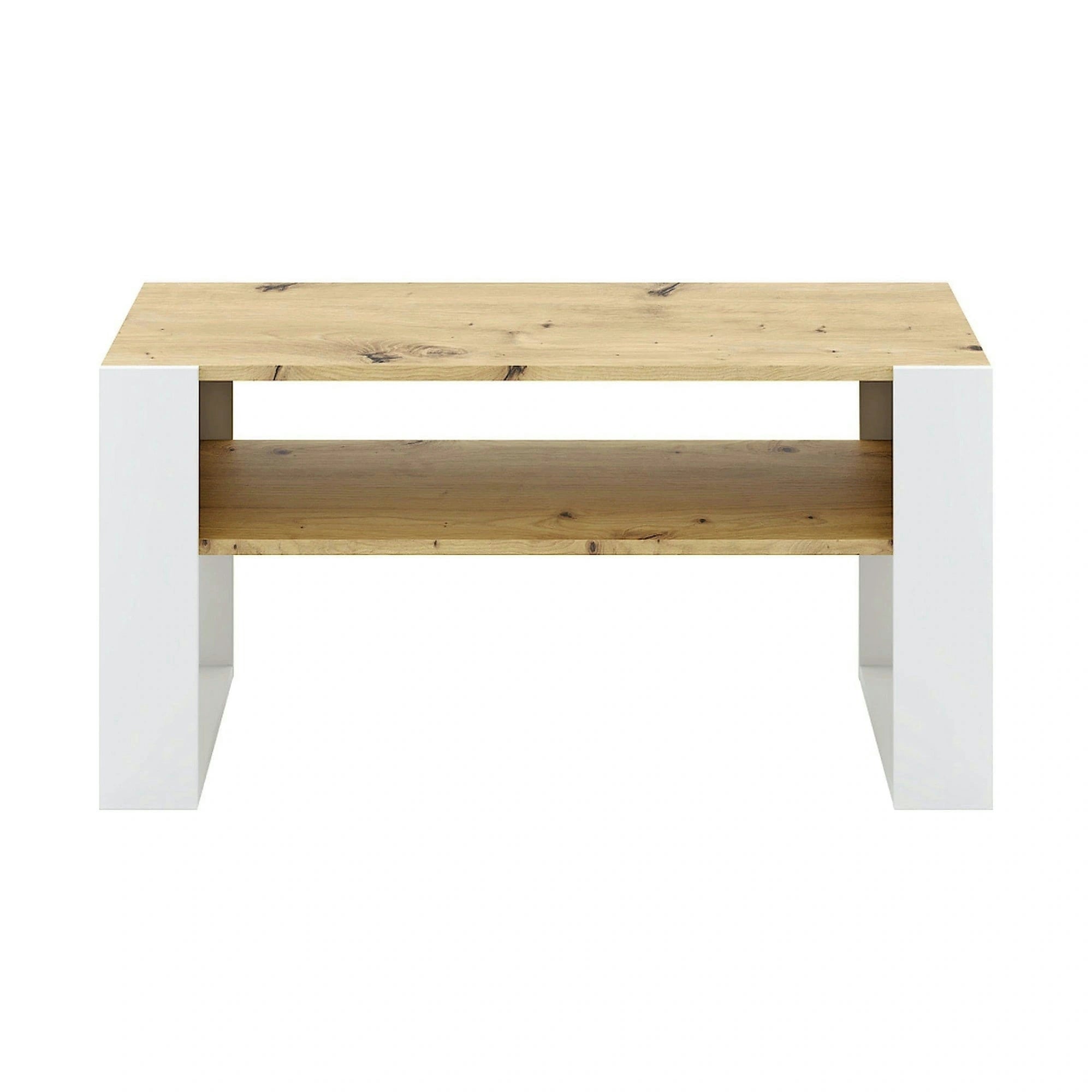 Masuta cafea CARA1, stejar artisan/alb, DTD laminat, 90x53x45 cm