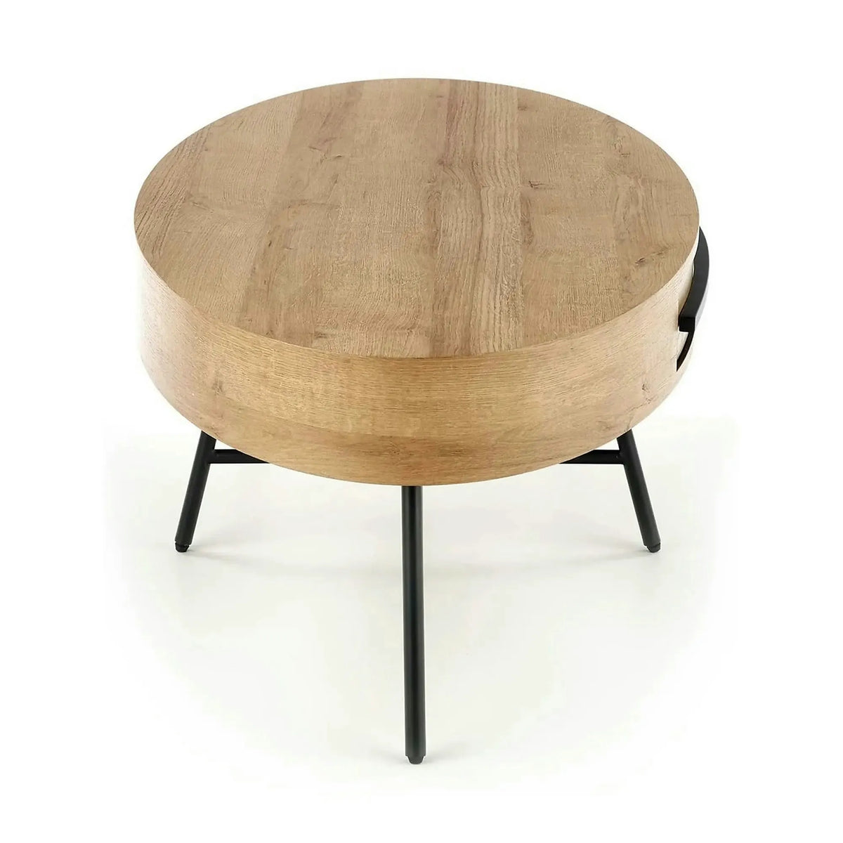 Masuta cafea CAROLINA, stejar auriu/negru, 120x60x41 cm