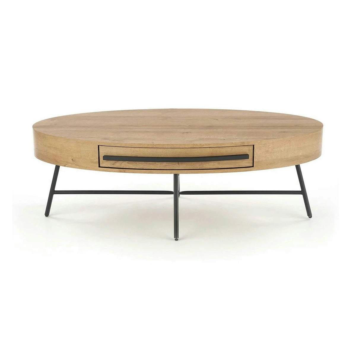 Masuta cafea CAROLINA, stejar auriu/negru, 120x60x41 cm