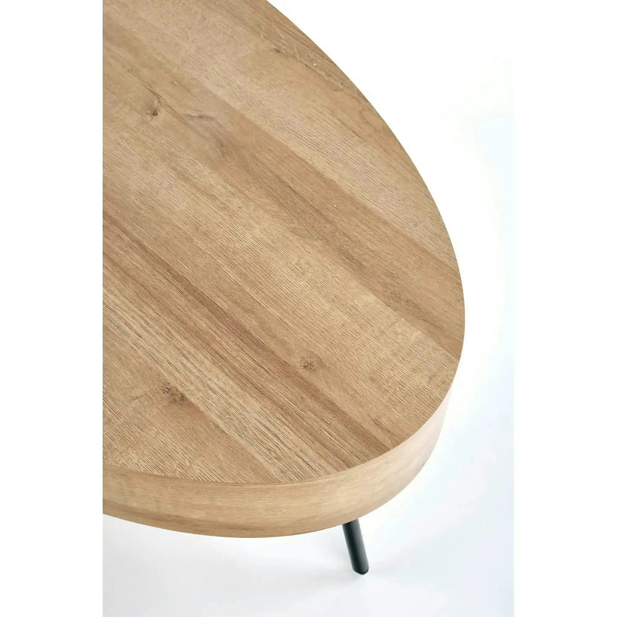 Masuta cafea CAROLINA, stejar auriu/negru, 120x60x41 cm