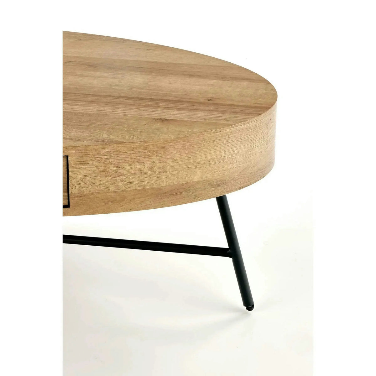 Masuta cafea CAROLINA, stejar auriu/negru, 120x60x41 cm