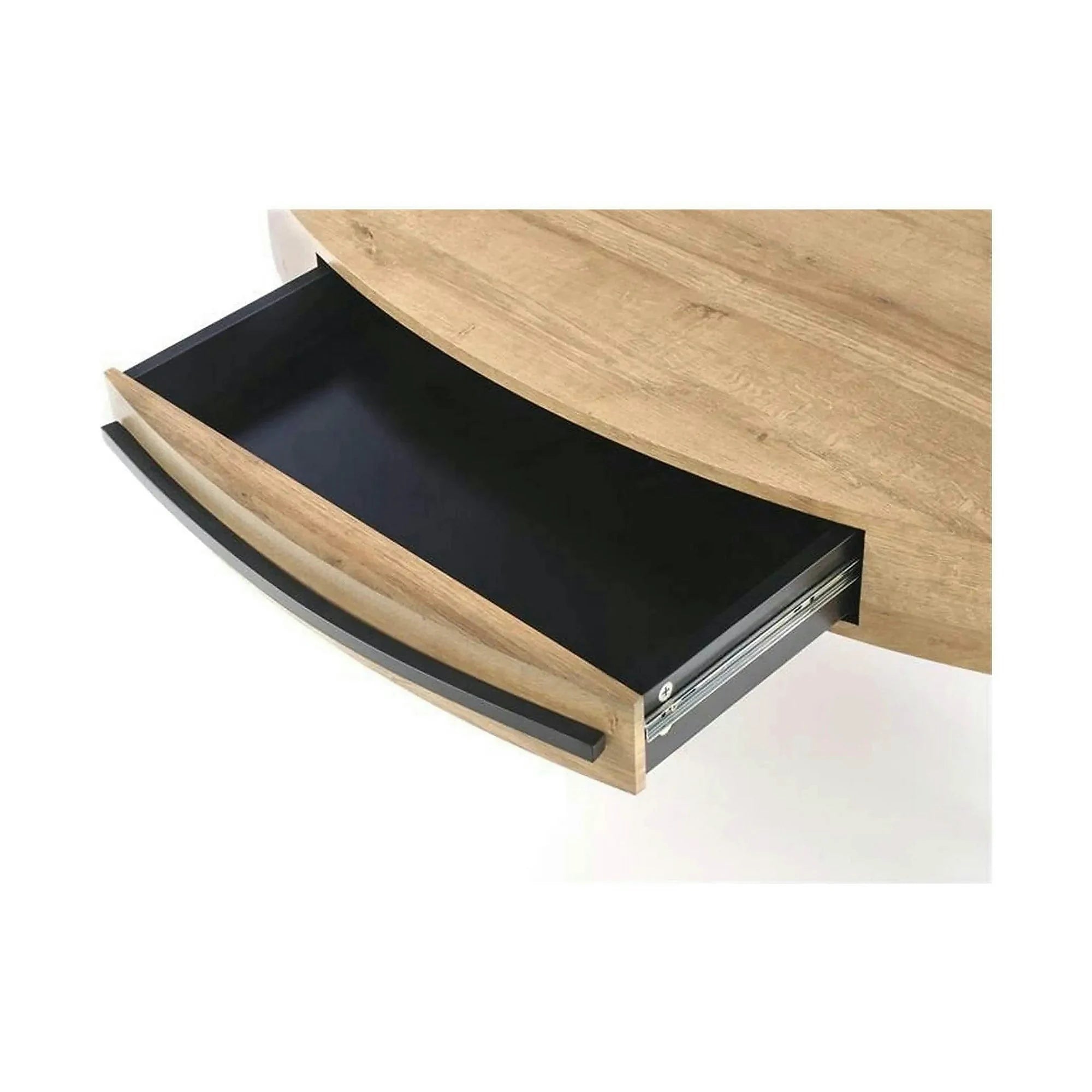Masuta cafea CAROLINA, stejar auriu/negru, 120x60x41 cm