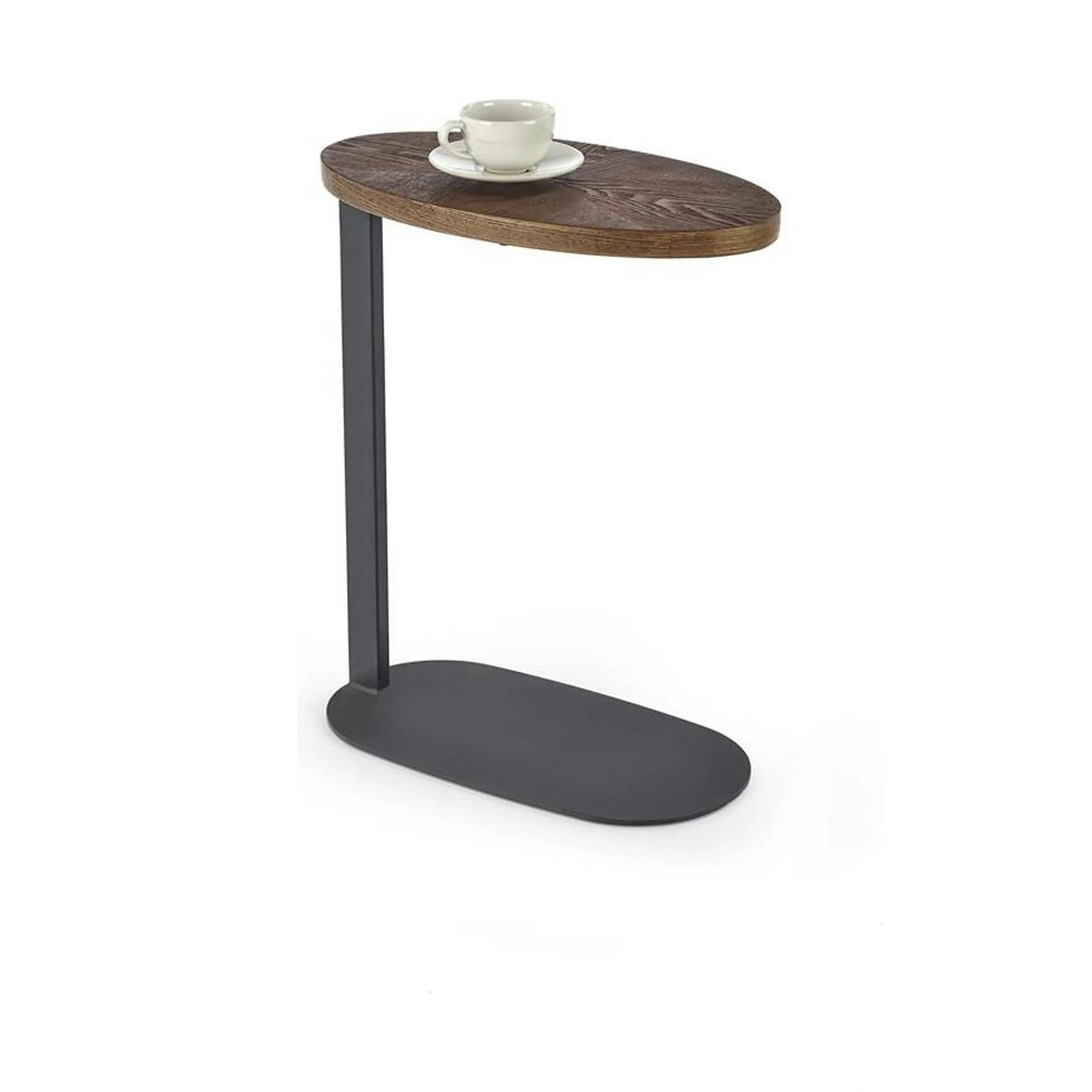 Masuta cafea DELPHI, nuc/negru, 48x26x58 cm