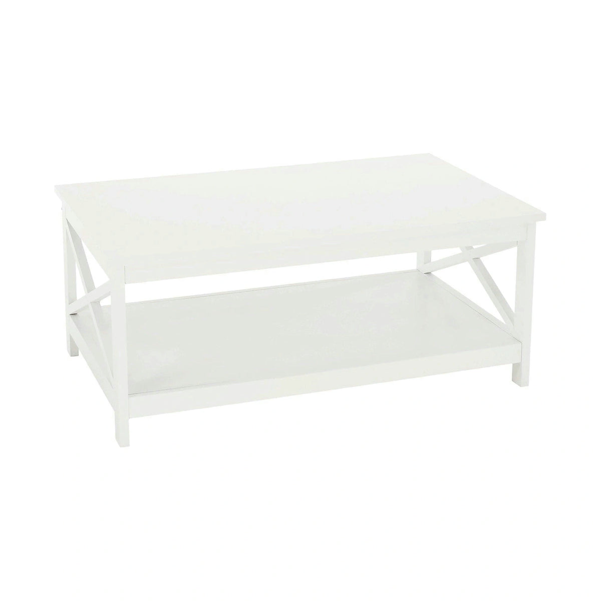 Masuta cafea EDRIA, alb, 87x55x37 cm